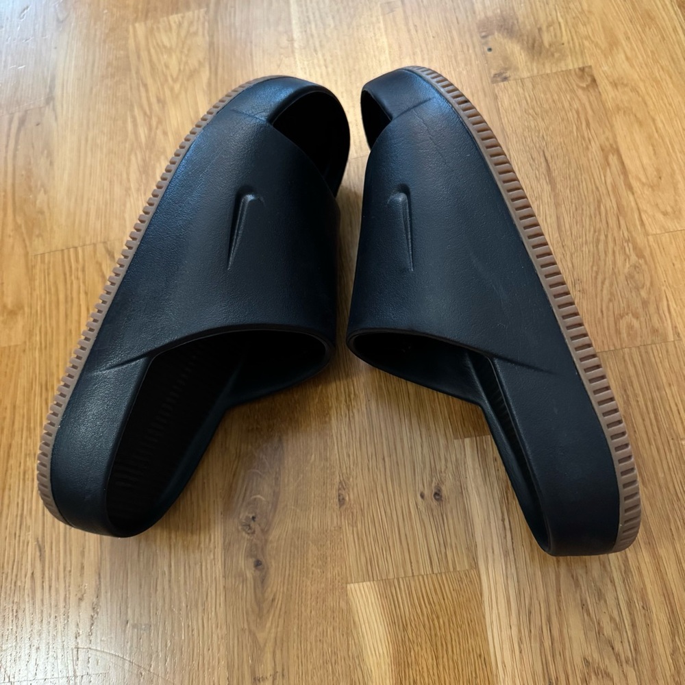 Black Slide Sandals - Picture 9 of 10